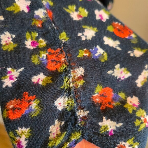 Natura Black Floral Tunic Dress – Size XL - Picture 5 of 9